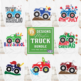 Monster Truck Svg Bundle