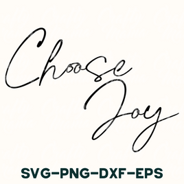 a black and white photo with the words choose joy