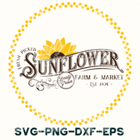 the sunflower farm and market logo