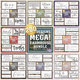 Mega Farmhouse Sign Bundle