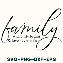 a black and white photo with the words family on it