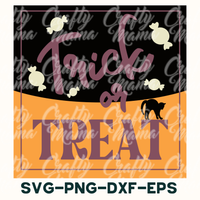 Retro Halloween Svg, Trick Or Treat