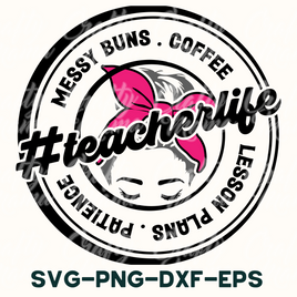 Teacher Svg, Teacher Life, Coffee Patience