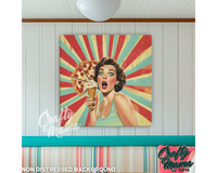 Pop Girl Canvas Sign