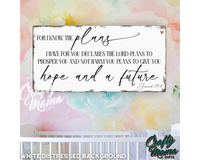 I Know The Plans Canvas Sign