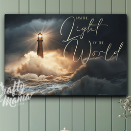 Light Of The World Canvas Sign