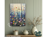 Flower Meadow Canvas Sign