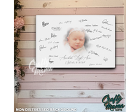 Baby Guestbook Canvas Sign