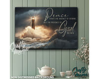 God's Peace Canvas Sign