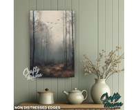 Misty Forest Canvas Sign