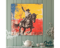 Cowboy Canvas Sign