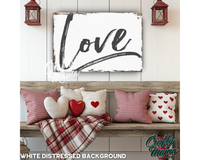 Love Canvas Sign