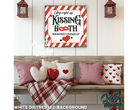 Kissing Booth Canvas Sign