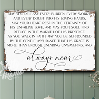 Faith And Grace Canvas Sign