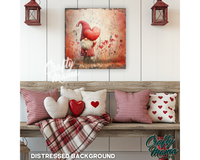 Valentine Gnome Canvas Sign