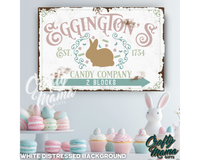 Easter Candy Company Canvas Sign