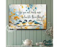 Look At The Birds Canvas Sign