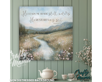 Psalm 23 Canvas Sign