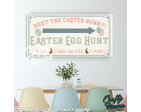 Easter Egg Hunt Canvas Sign