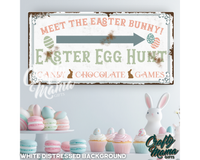 Easter Egg Hunt Canvas Sign