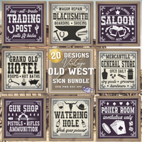 VIntage Western Sign Bundle