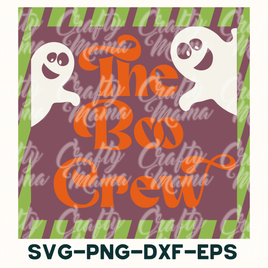 Retro Halloween Svg, The Boo Crew