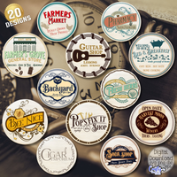 Vintage Round Sign Bundle #2