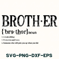 Brother Definition, Family Svg