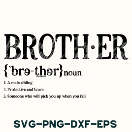 Brother Definition, Family Svg