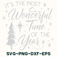 it's the most wonderful time of the year svg - png -