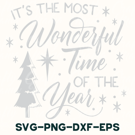 it's the most wonderful time of the year svg - png -