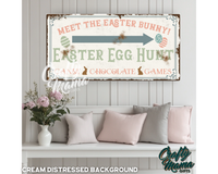 Easter Egg Hunt Canvas Sign