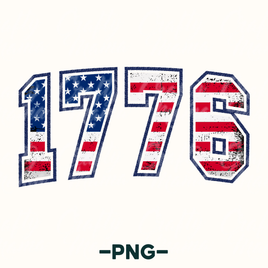 Faux Embroidered 1776 Png