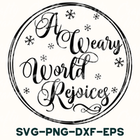 A Weary World Rejoices SVG