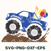 Monster Truck Birthday Svg