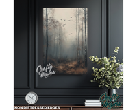 Misty Forest Canvas Sign