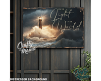 Light Of The World Canvas Sign