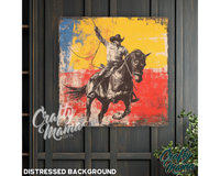 Cowboy Canvas Sign