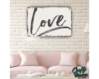 Love Canvas Sign