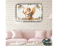 Vintage Cupid Canvas Sign