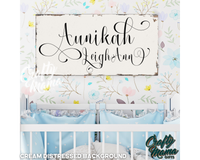 Personalized Baby Name Canvas Sign