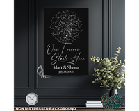 Wedding Custom Star Map Canvas Sign