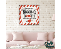 Kissing Booth Canvas Sign