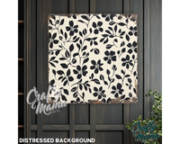 Abstract Flowers Canvas Sign