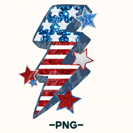 4th Of July Lightning Bolt Png