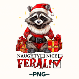 Naughty Nice Feral Png