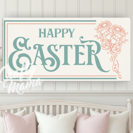 Happy Easter Canvas Sign