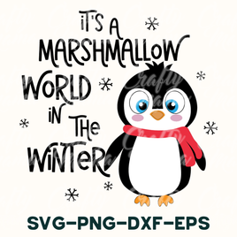 It's A Marshmallow World In The Winter Svg