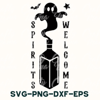 Spirits Welcome | Halloween Svg