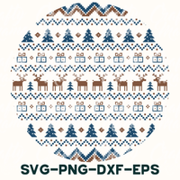 a cross stitch pattern with deers and trees